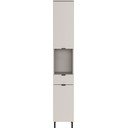 Kremno bela visoka ozka kopalniška omarica 30x190 cm Arcena – Germania