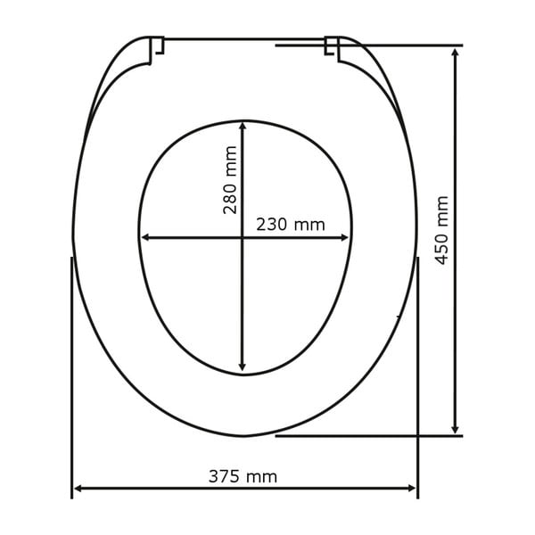 Temno siva WC deska z enostavnim zapiranjem Wenko Premium Ottana, 45,2 x 37,6 cm-image-2