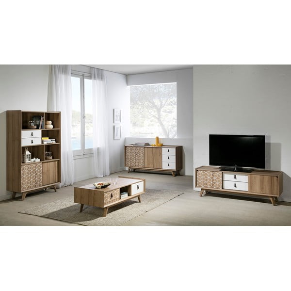 Rjavo-bela TV miza Marckeric Java-image-1