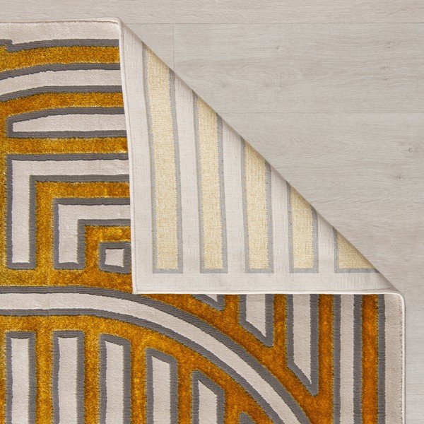Preproga v zlati barvi 170x116 cm Eris Gatsby - Flair Rugs-image-4