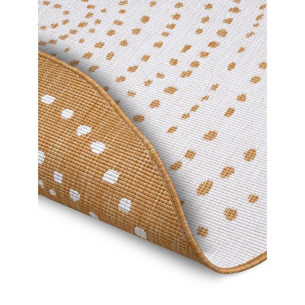 Oker/bela okrogla zunanja preproga ø 200 cm Bali - NORTHRUGS-image-2