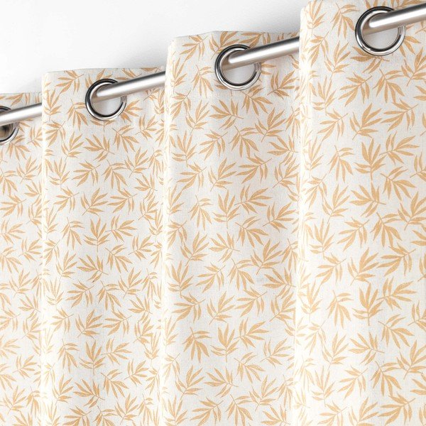 Rumeno-bela zavesa 140x240 cm Maddy – douceur d'intérieur-image-1