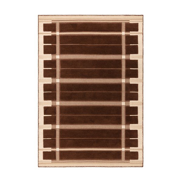 Rjava/bež ročno tkana volnena preproga 200x290 cm – Asiatic Carpets