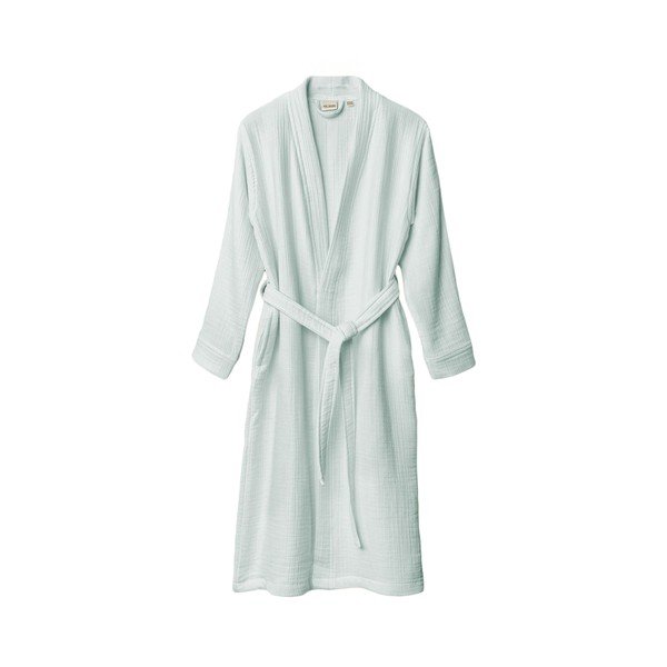 Mentolno zelen kopalni plašč iz muslina velikosti L/XL Kimono – Foutastic