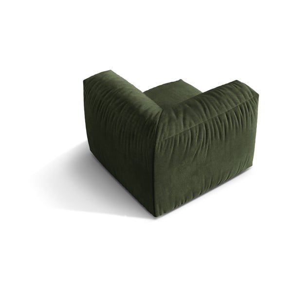 Zelen žameten modul za sedežno garnituro (s kotom po izbiri) Martina – Micadoni -image-2