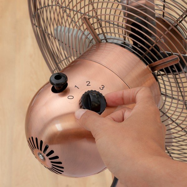 Nastavljiv ventilator v bakreni barvi InnovaGoods Retro-image-2