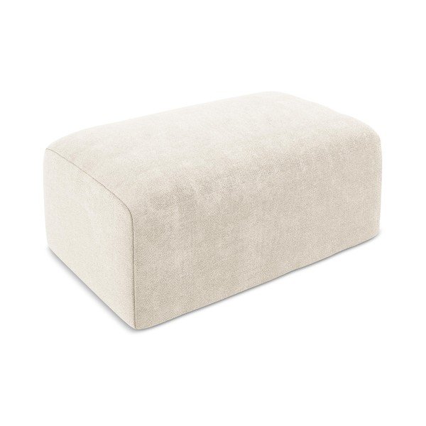 Kremno bel tabure iz šenilje Kona – Makamii-image-2