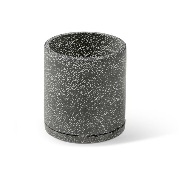 Temno siv cvetlični lonček Bonami Selection Terrazzo, ø 34 cm-image-4