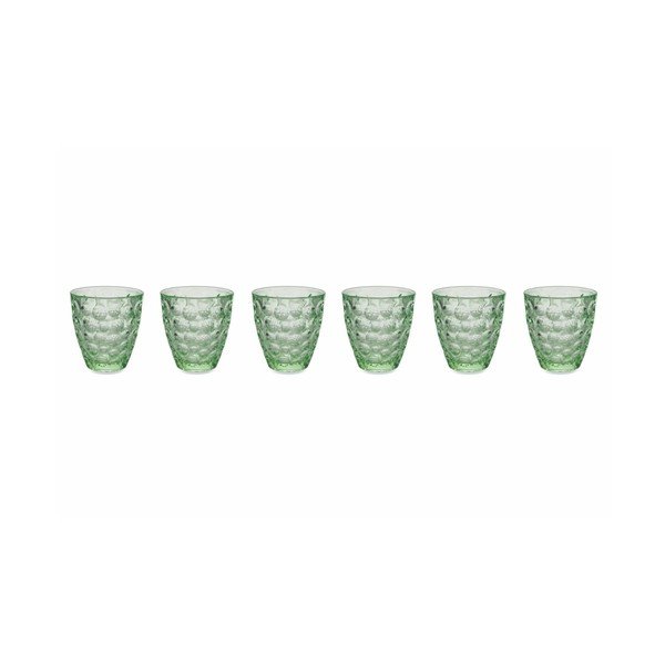 Komplet 6 zelenih kozarcev Villa d'Este Fresh, 250 ml