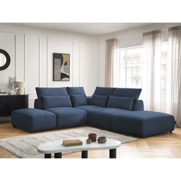Modra nastavljiva kotna sedežna garnitura Jana – Bobochic Paris-image-3