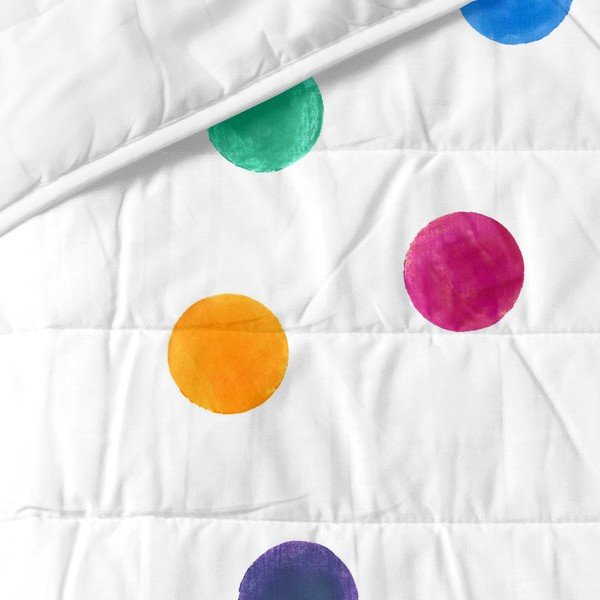 Belo bombažno prešito pregrinjalo 240x260 cm Confetti – Happy Friday-image-2