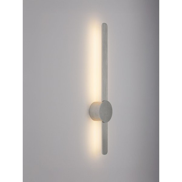 Aluminijasta LED stenska svetilka v mat srebrni barvi Norei – Nova Luce-image-1