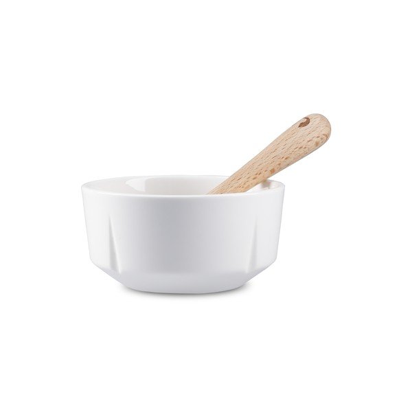 Bela porcelanasta/lesena skledica za pomako Grand Cru – Rosendahl