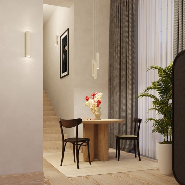 Kremno bela stenska svetilka Castro – Sollux-image-1