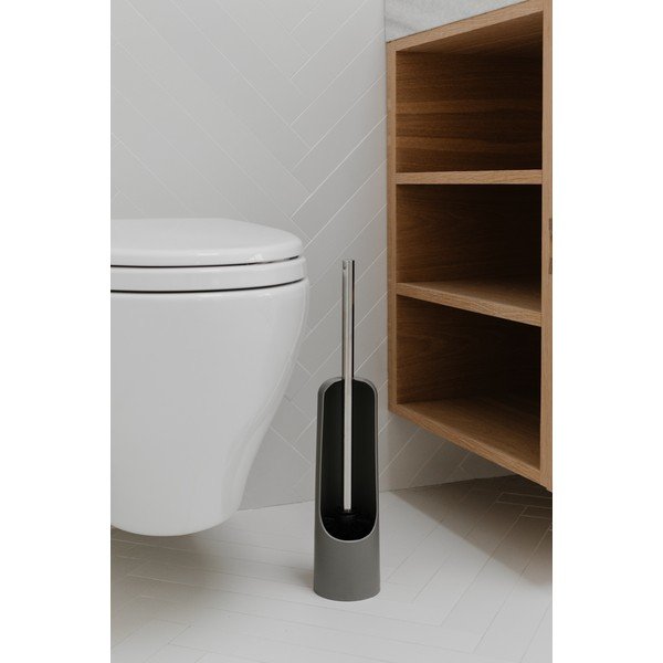Siva plastična straniščna krtača Touch - Umbra-image-1