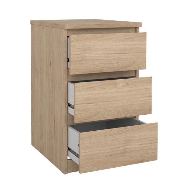 Komoda v hrastovem dekorju 40x70x50 cm Naia – Tvilum-image-2