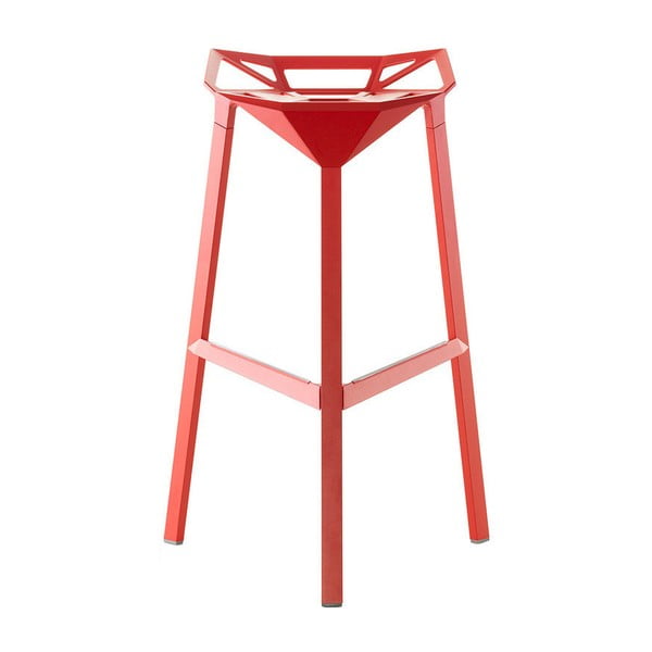 Rdeč barski stol Magis One, višina 84 cm