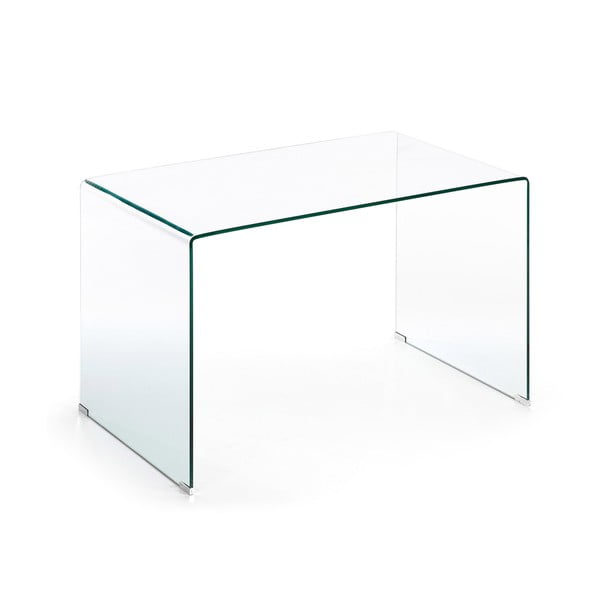 Steklena pisalna miza 70x125 cm Burano – Kave Home