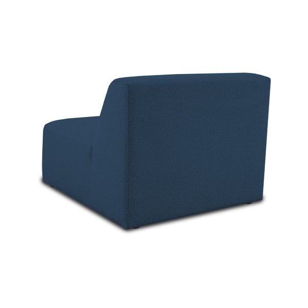 Temno moder modul za sedežno garnituro iz tkanine bouclé (sredinski modul) Roxy – Scandic-image-3