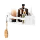 Bela kotna kopalniška polica iz reciklirane plastike z namestitvijo brez vrtanja Flex – Umbra