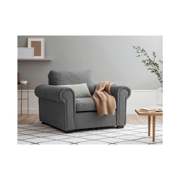 Svetlo siva Windsor & Co Sofas Fotelj Hermes-image-2