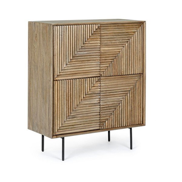 Omarica iz masivnega manga v naravni barvi 92x110x40 cm Darsey – Bizzotto