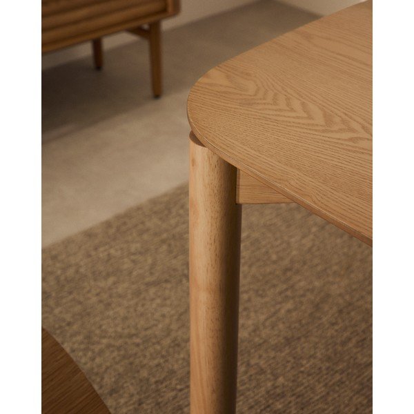 Jedilna miza v jesenovem dekorju 90x160 cm Indara – Kave Home-image-3