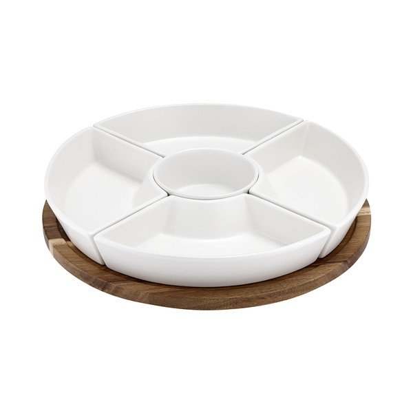 Beli lončeni krožnik 35x35 cm Essentials - Ladelle