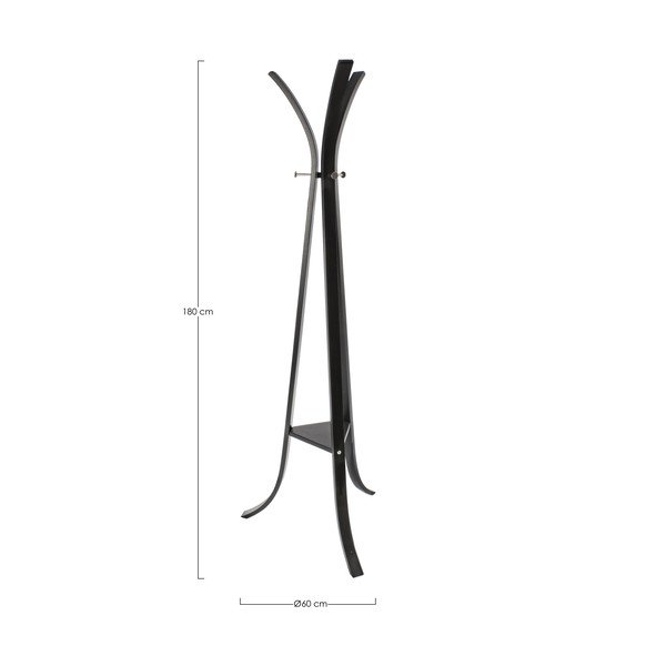 Črn jeklen obešalnik 60x180 cm Triomphe – Bizzotto-image-2
