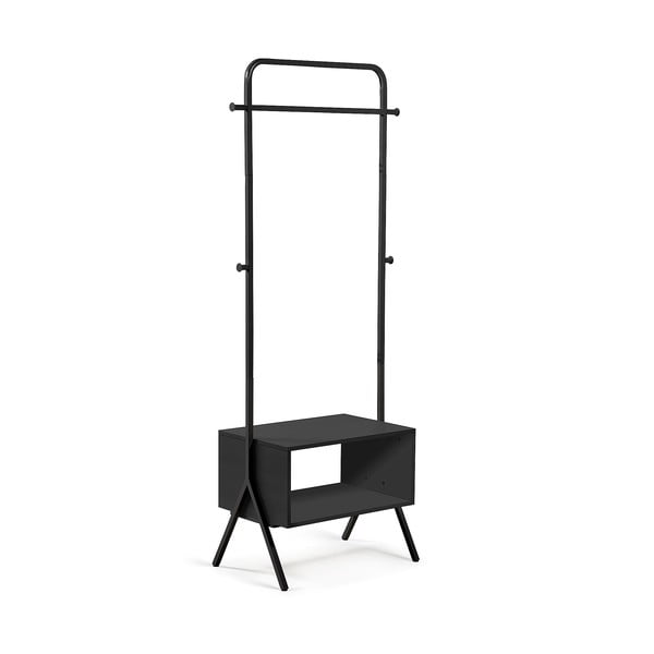 Črno kovinsko stojalo za oblačila Kave Home Bently-image-2