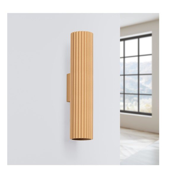 Stenska svetilka v zlati barvi Gleam – Sollux-image-2