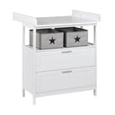 Bela otroška komoda s previjalnim pultom 75x100x87 cm Hamburg – Roba