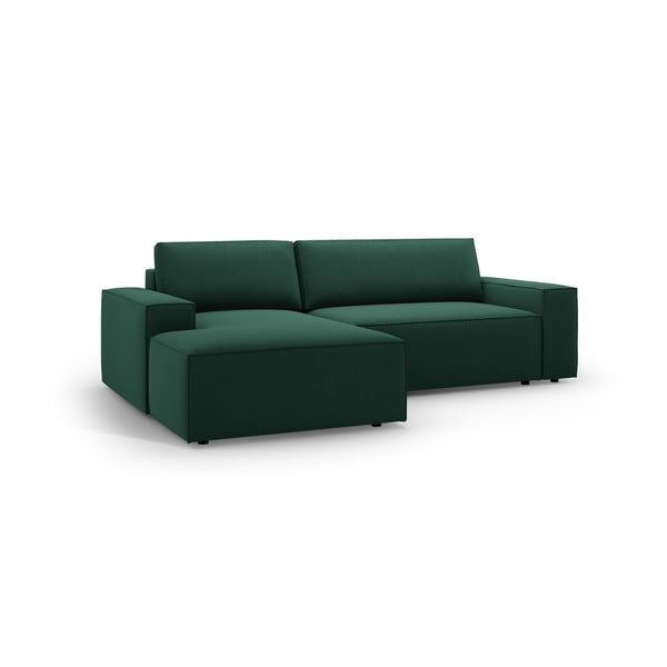 Zelena raztegljiva kotna sedežna garnitura (levi kot) Jodie – Micadoni Home-image-2