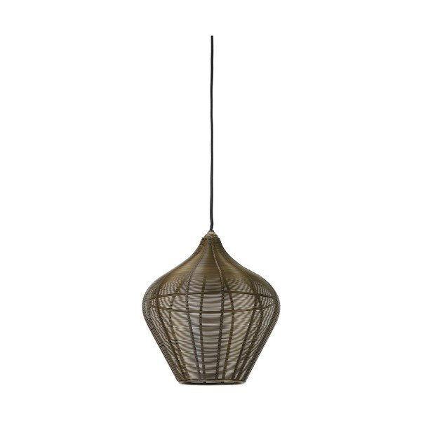 Kovinska viseča svetilka v bronasti barvi ø 27 cm Alvaro – Light & Living