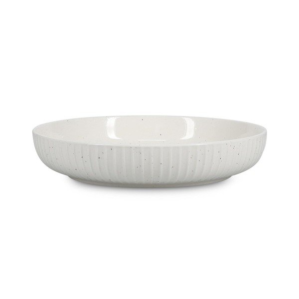 Bel jušni krožnik ø 22 cm Ora Gloss – Salt&Pepper