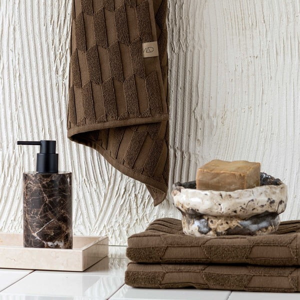 Temno rjave bombažne brisače v kompletu 2 kos 35x55 cm Geo - Mette Ditmer Denmark-image-3