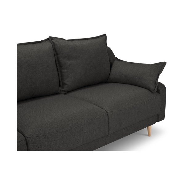 Temno siva raztegljiva sedežna garnitura s prostorom za shranjevanje Mazzini Sofas Freesia-image-3