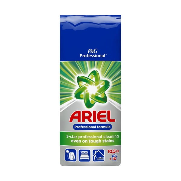 Družinsko pakiranje pralnega praška Ariel Regular, 9,8 kg (140 pralnih odmerkov)