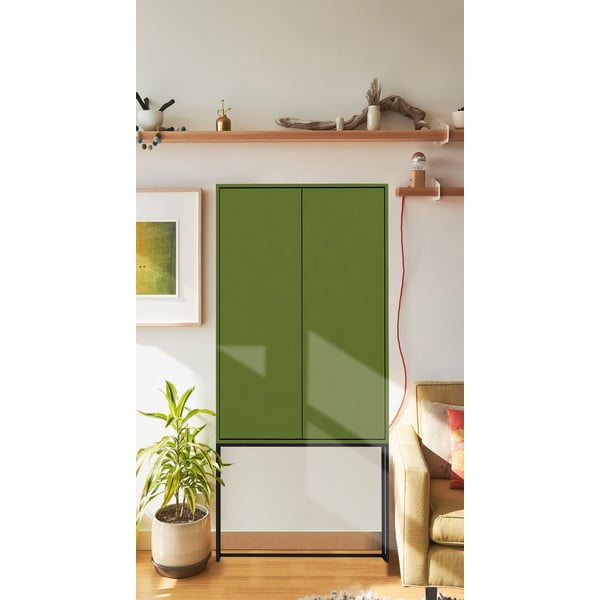 Zelena omarica 75x164,5 cm Lennon – Really Nice Things-image-1