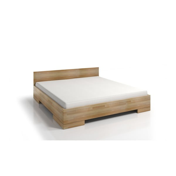 Zakonska postelja iz bukovega lesa s prostorom za shranjevanje SKANDICA Spectrum Maxi, 180 x 200 cm