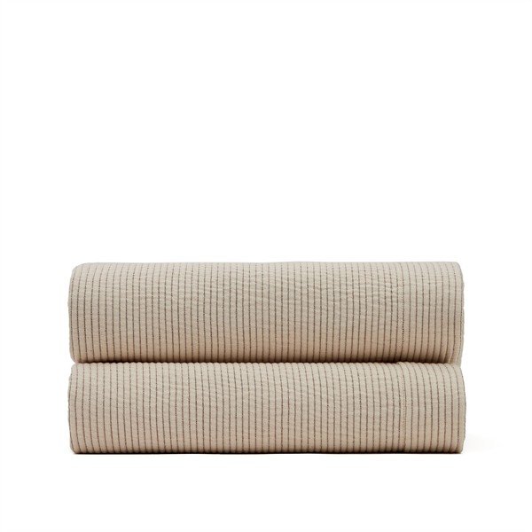 Bež bombažno pregrinjalo 240x260 cm Bedar – Kave Home-image-3