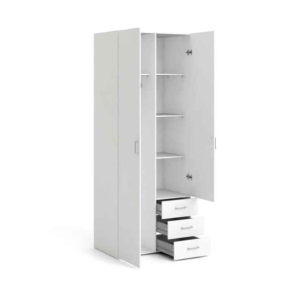 Bela garderobna omara 78x200 cm Space – Tvilum-image-4