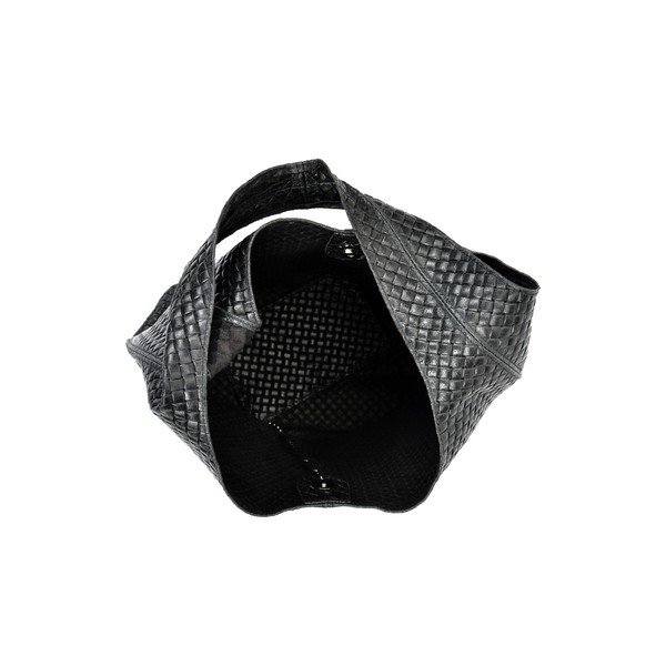 Črna usnjena torbica Mangotti Torbe Serena-image-3