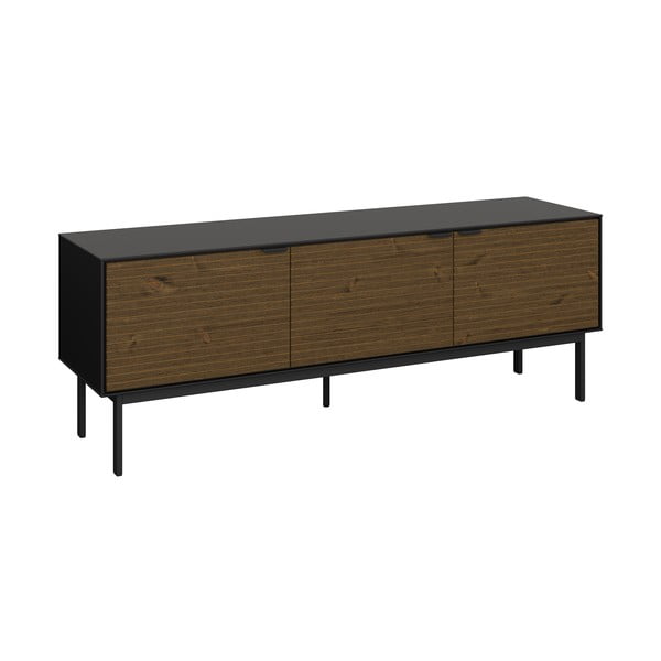 Črna TV omarica v borovem dekorju 150x54 cm Soma - Tvilum-image-1
