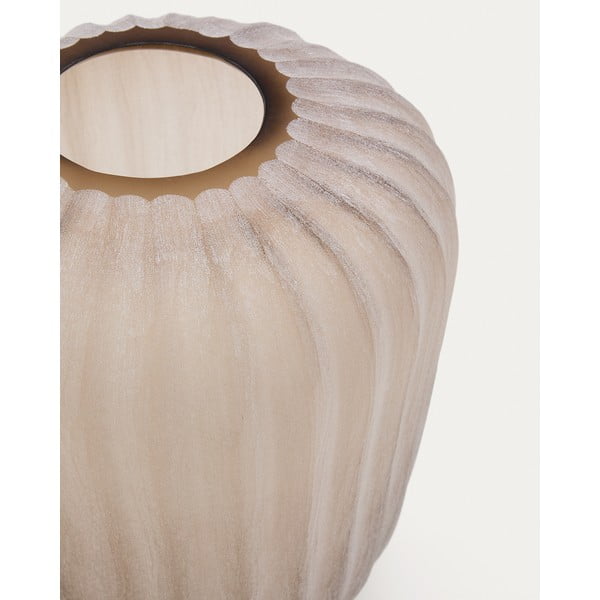 Bež steklena vaza (višina 27 cm) Lumia – Kave Home-image-2