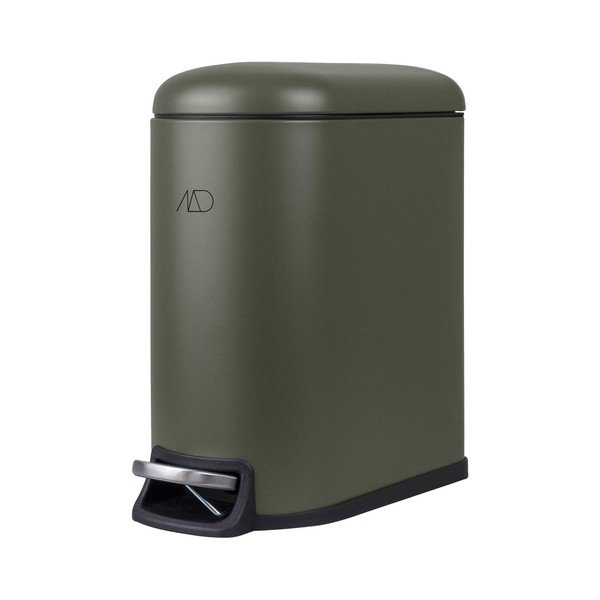 Temno zelen kovinski koš za smeti s pedalom 5 l Mini Walther – Mette Ditmer Denmark