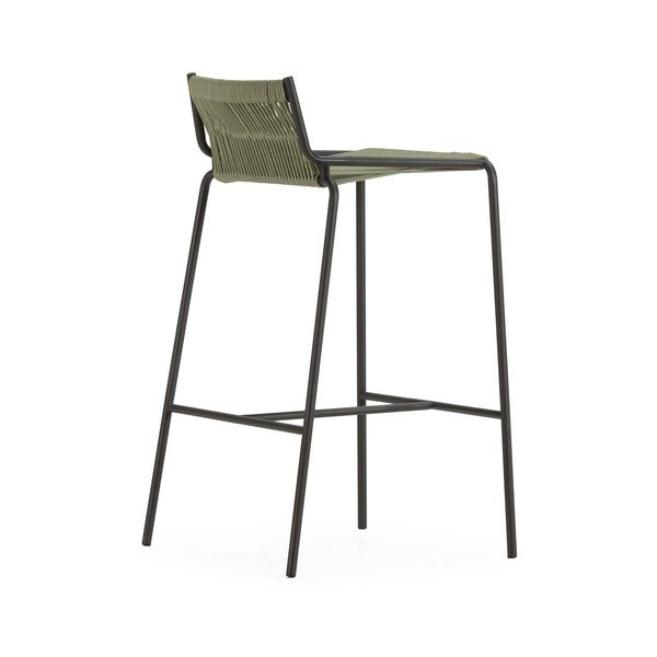 Zelen kovinski barski stol (višina sedeža 65 cm) Emily – Marckeric-image-3