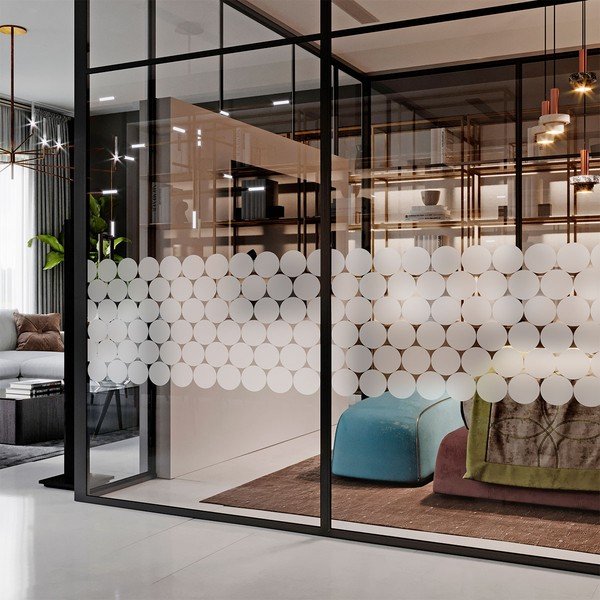 Okenske nalepke v kompletu 50 ks 10x10 cm Clackout Circle – Ambiance-image-3