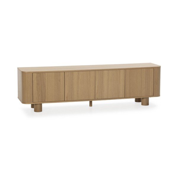 TV omarica v hrastovem dekorju v naravni barvi 180x50,5x40 cm Padoc – MOME-image-3