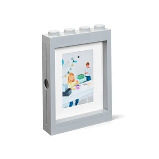 Siv okvir za fotografije LEGO®, 19,3 x 26,8 cm